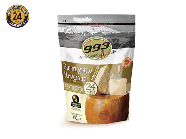 24 MESI GRATTUGIATO - PARMIGIANO REGGIANO di MONTAGNA – busta 100g